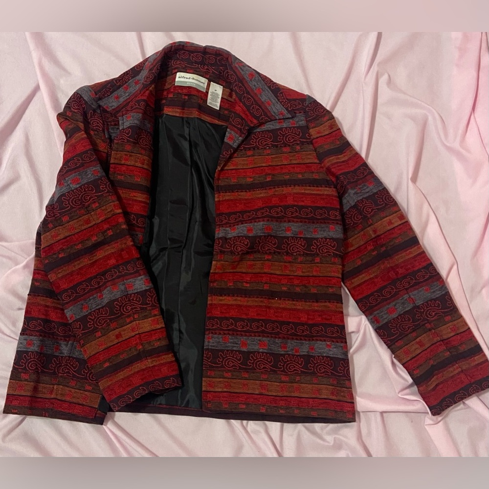 womens red blazer coat